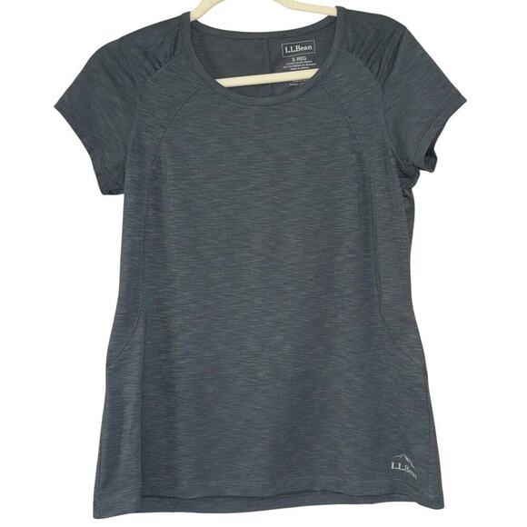 L.L. Bean Tops - L.L. Bean Casual Gray Crew Neck T Shirt Women’s S Activewear Comfy Minimalist